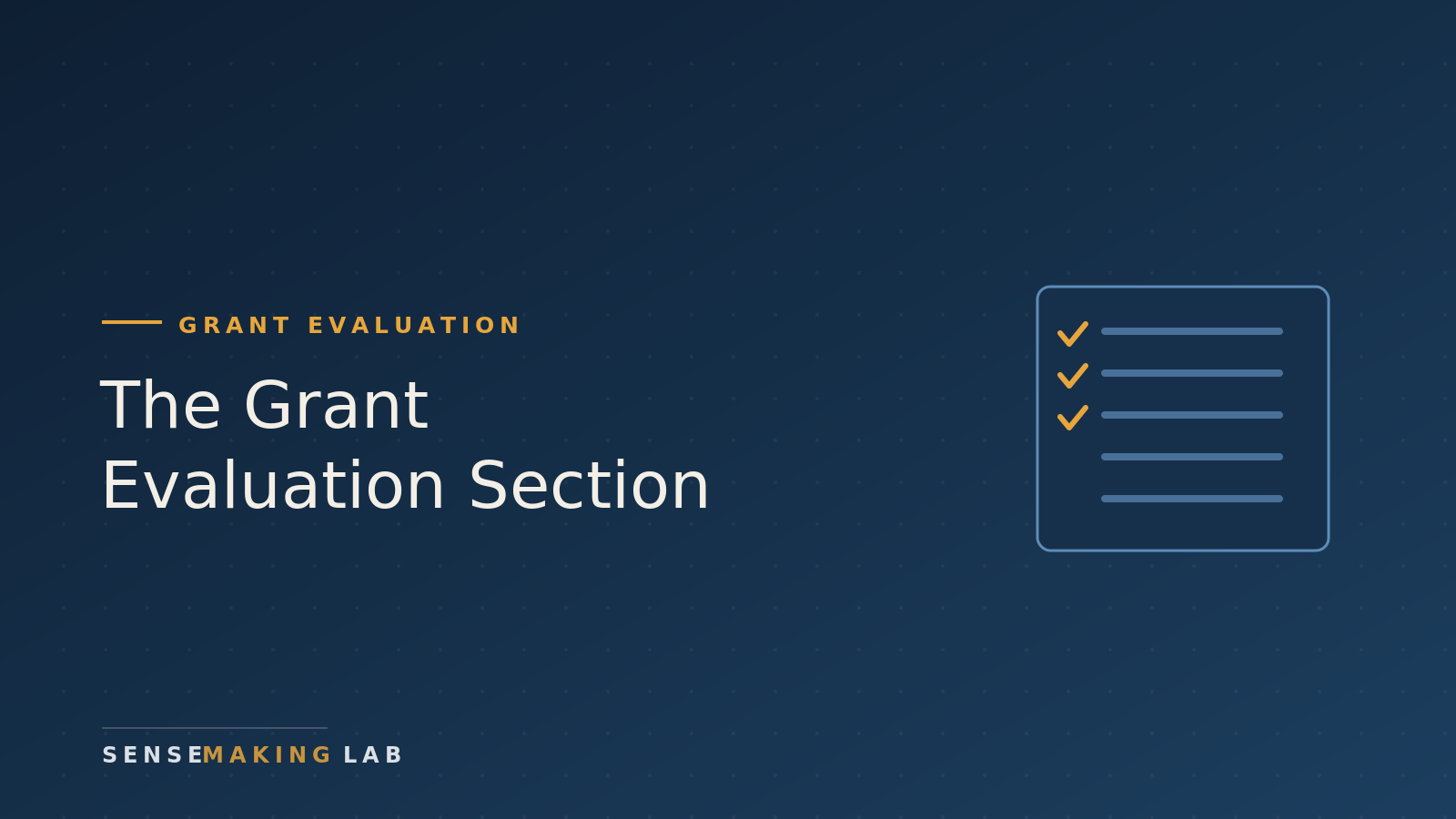 How to Write the Evaluation Section of a Grant
